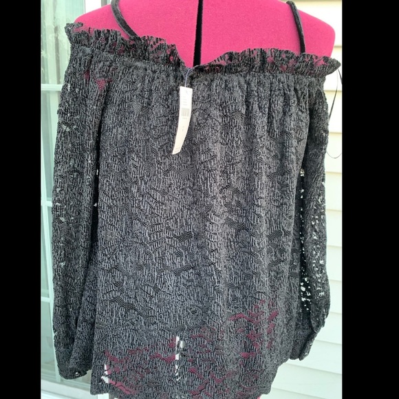 Anthropologie Eri+Ali Romana Black Lace Top‎ small - Picture 4 of 6
